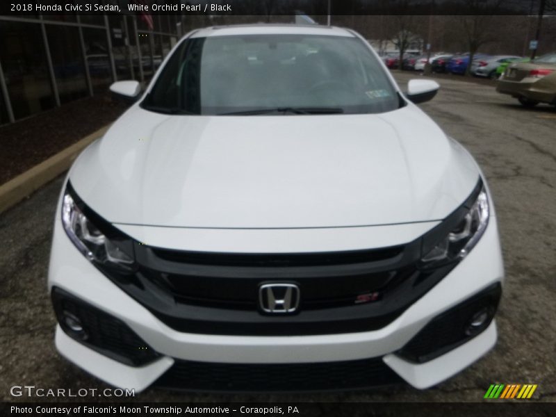 White Orchid Pearl / Black 2018 Honda Civic Si Sedan