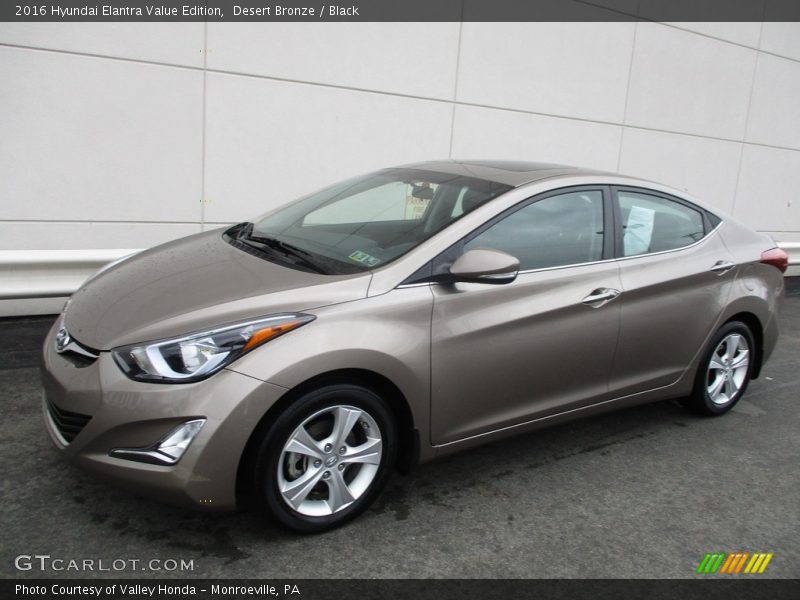 Desert Bronze / Black 2016 Hyundai Elantra Value Edition