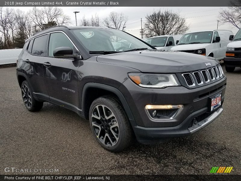 Granite Crystal Metallic / Black 2018 Jeep Compass Limited 4x4