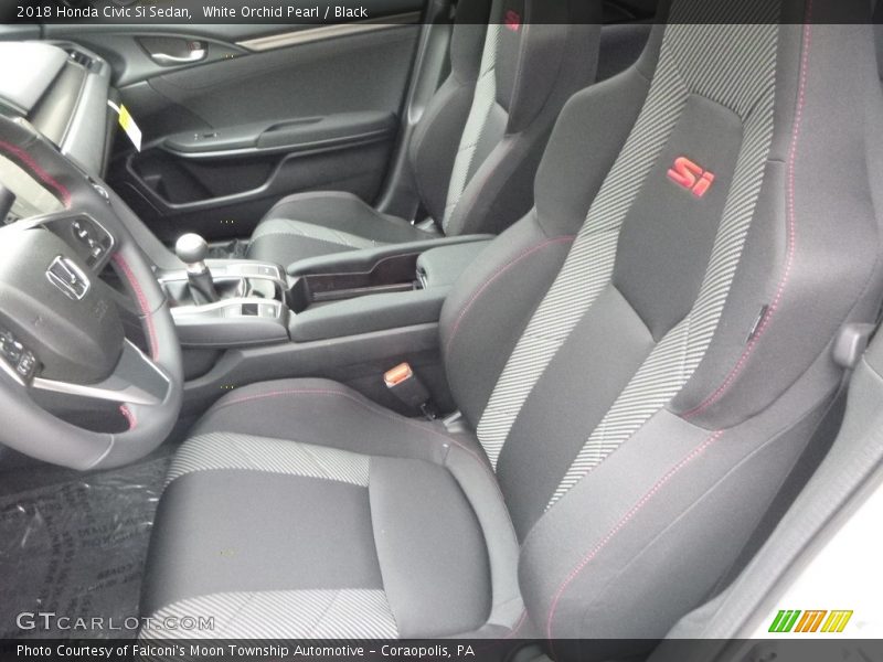 White Orchid Pearl / Black 2018 Honda Civic Si Sedan