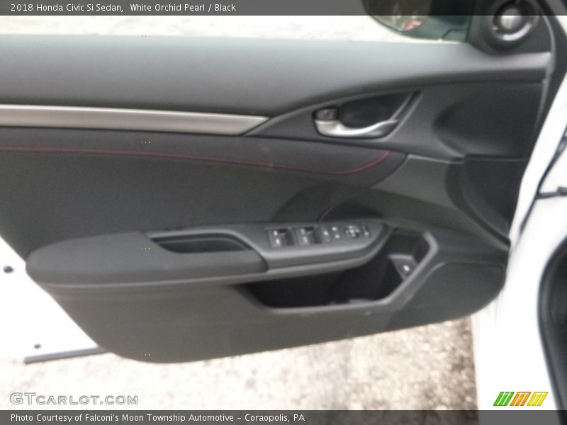 White Orchid Pearl / Black 2018 Honda Civic Si Sedan