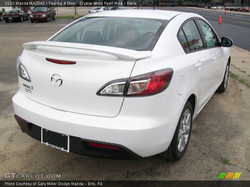 Crystal White Pearl Mica / Black 2010 Mazda MAZDA3 i Touring 4 Door