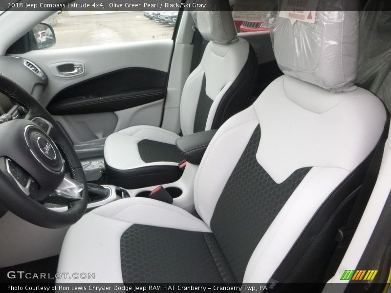 Olive Green Pearl / Black/Ski Gray 2018 Jeep Compass Latitude 4x4