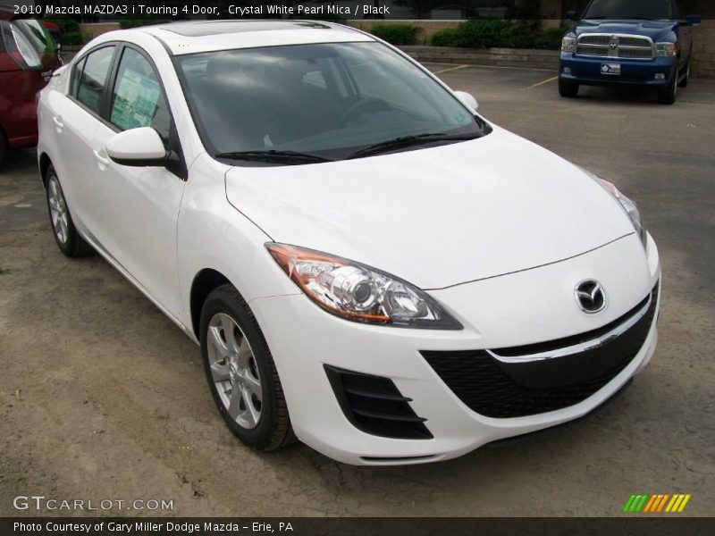 Crystal White Pearl Mica / Black 2010 Mazda MAZDA3 i Touring 4 Door