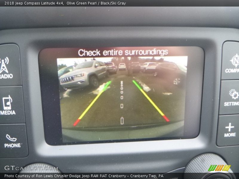 Olive Green Pearl / Black/Ski Gray 2018 Jeep Compass Latitude 4x4