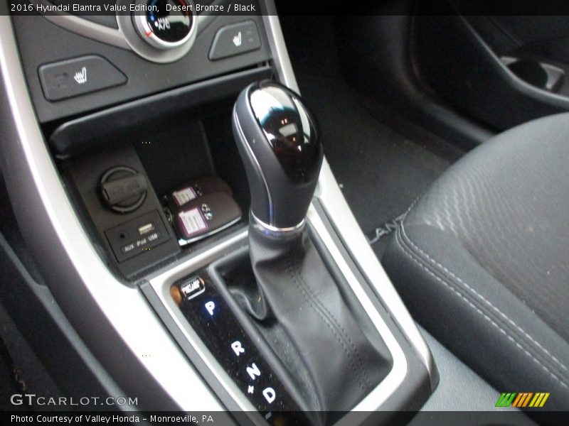 Desert Bronze / Black 2016 Hyundai Elantra Value Edition