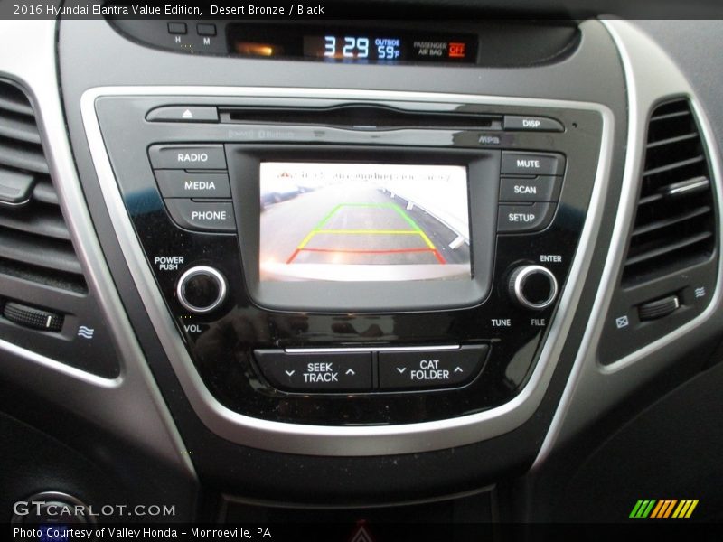 Desert Bronze / Black 2016 Hyundai Elantra Value Edition