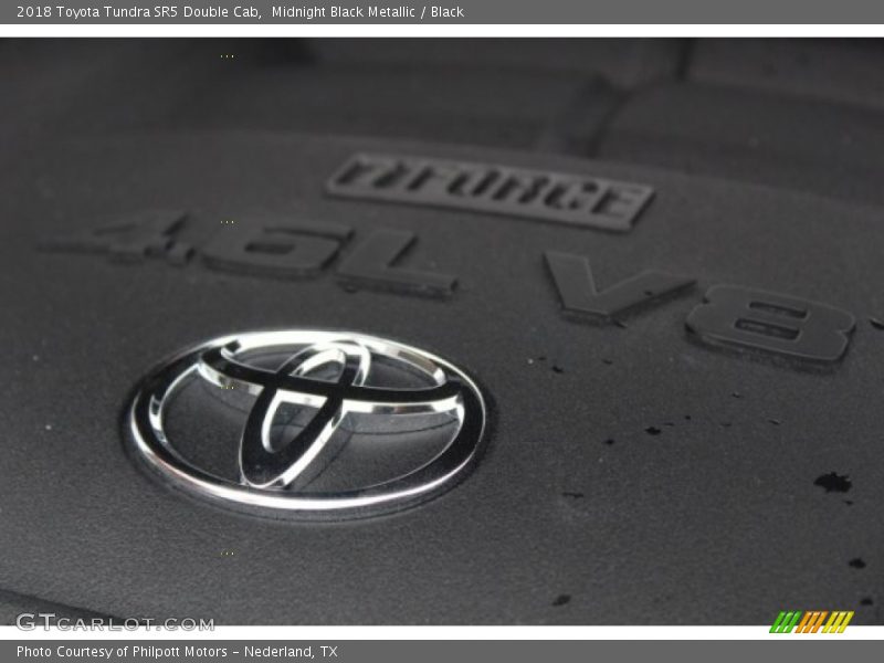 Midnight Black Metallic / Black 2018 Toyota Tundra SR5 Double Cab