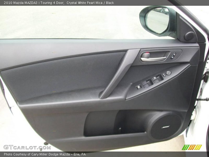 Crystal White Pearl Mica / Black 2010 Mazda MAZDA3 i Touring 4 Door