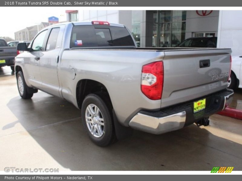 Silver Sky Metallic / Black 2018 Toyota Tundra SR5 Double Cab