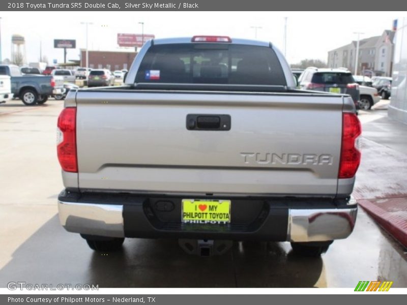 Silver Sky Metallic / Black 2018 Toyota Tundra SR5 Double Cab