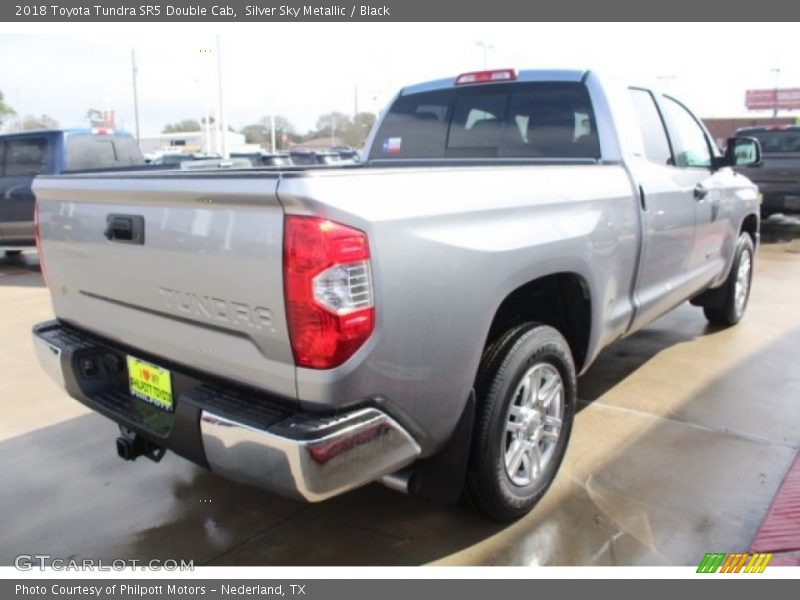 Silver Sky Metallic / Black 2018 Toyota Tundra SR5 Double Cab