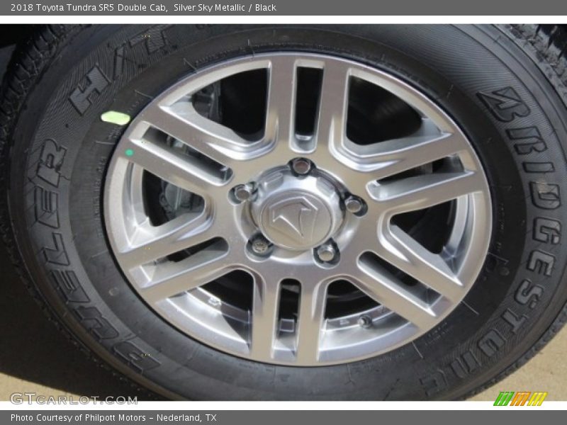 Silver Sky Metallic / Black 2018 Toyota Tundra SR5 Double Cab