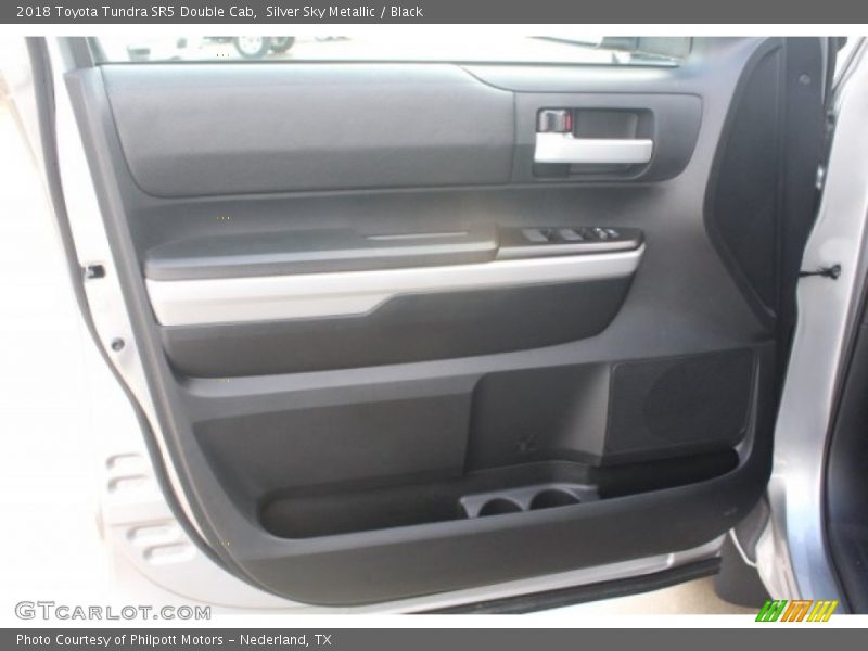 Silver Sky Metallic / Black 2018 Toyota Tundra SR5 Double Cab