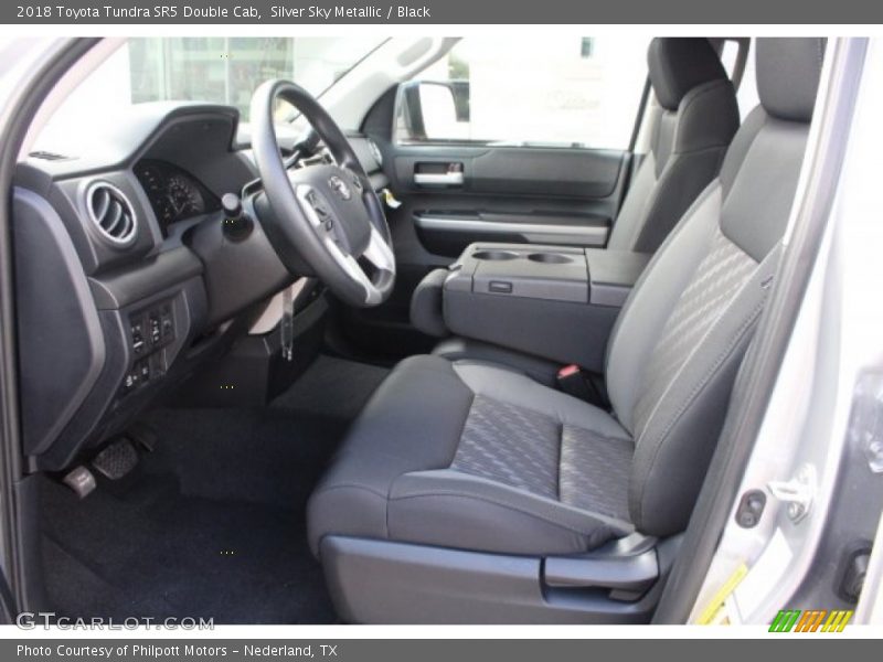 Silver Sky Metallic / Black 2018 Toyota Tundra SR5 Double Cab