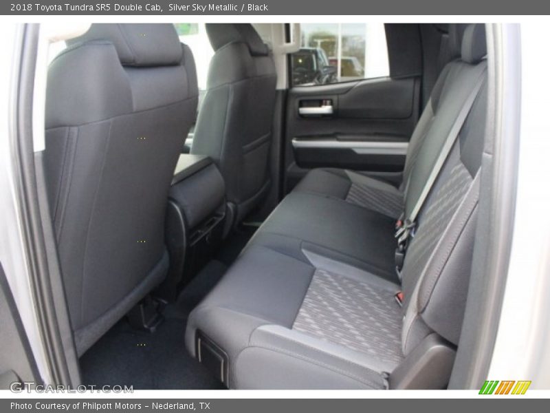Silver Sky Metallic / Black 2018 Toyota Tundra SR5 Double Cab