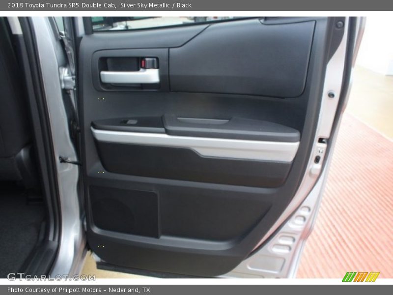 Silver Sky Metallic / Black 2018 Toyota Tundra SR5 Double Cab