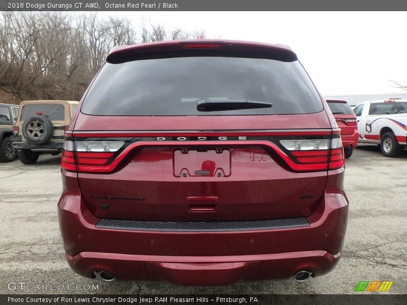 Octane Red Pearl / Black 2018 Dodge Durango GT AWD