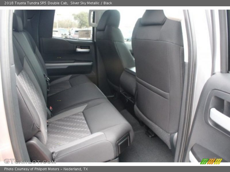 Silver Sky Metallic / Black 2018 Toyota Tundra SR5 Double Cab