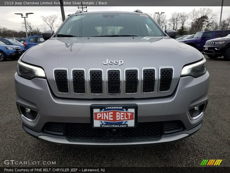 Billet Silver Metallic / Black 2019 Jeep Cherokee Limited 4x4