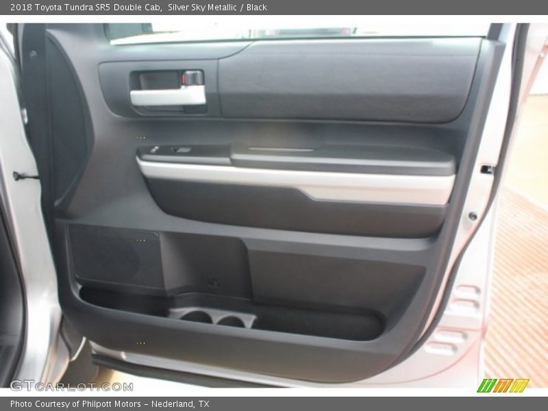 Silver Sky Metallic / Black 2018 Toyota Tundra SR5 Double Cab