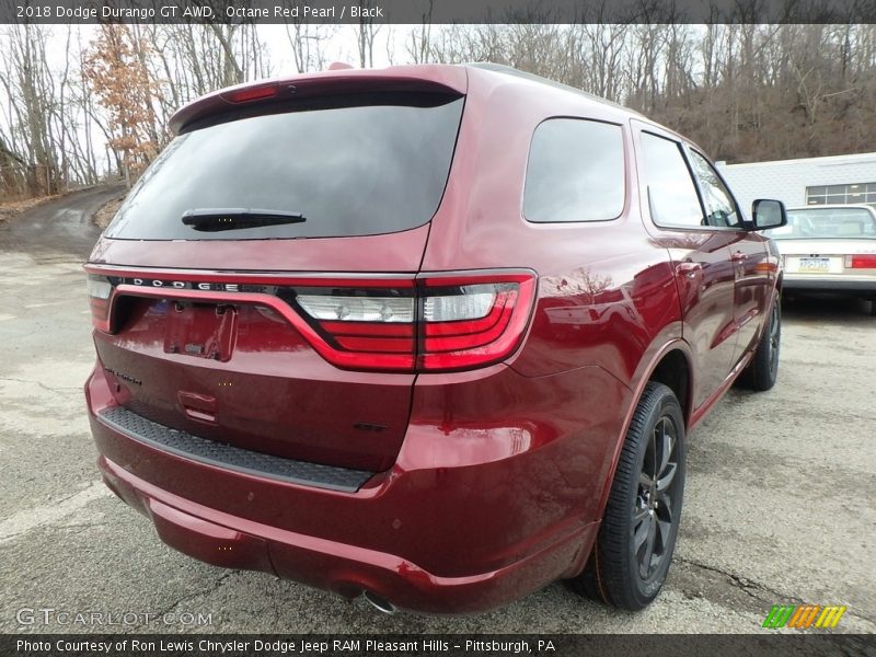 Octane Red Pearl / Black 2018 Dodge Durango GT AWD