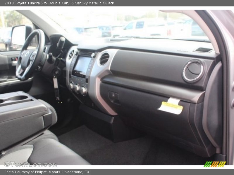 Silver Sky Metallic / Black 2018 Toyota Tundra SR5 Double Cab