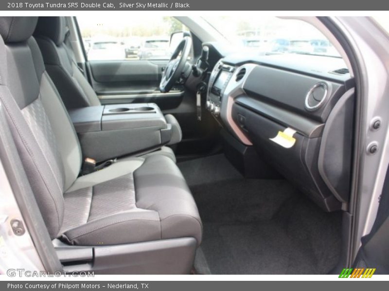 Silver Sky Metallic / Black 2018 Toyota Tundra SR5 Double Cab