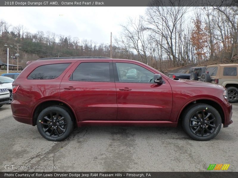 Octane Red Pearl / Black 2018 Dodge Durango GT AWD