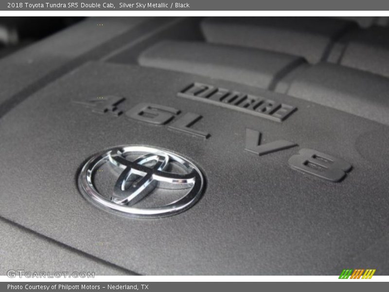 Silver Sky Metallic / Black 2018 Toyota Tundra SR5 Double Cab