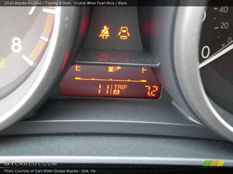 Crystal White Pearl Mica / Black 2010 Mazda MAZDA3 i Touring 4 Door