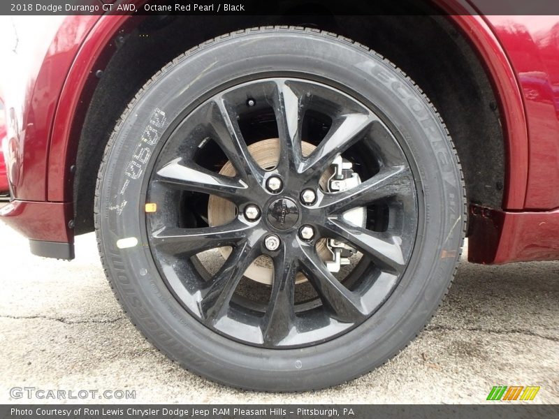 Octane Red Pearl / Black 2018 Dodge Durango GT AWD