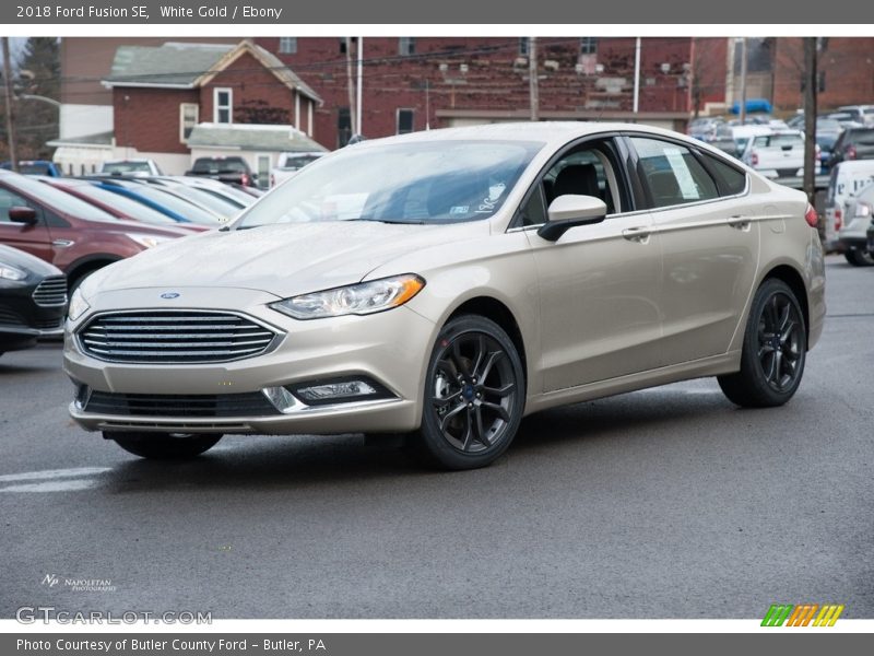 White Gold / Ebony 2018 Ford Fusion SE