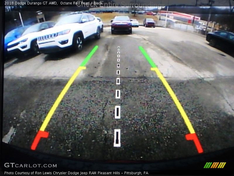 Octane Red Pearl / Black 2018 Dodge Durango GT AWD
