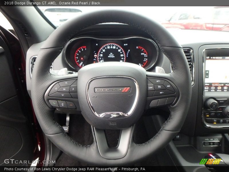 Octane Red Pearl / Black 2018 Dodge Durango GT AWD