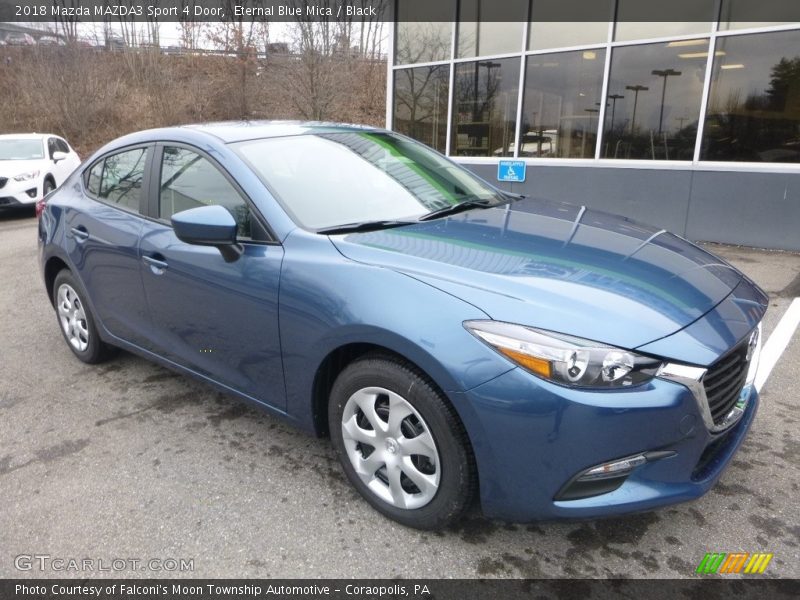 Eternal Blue Mica / Black 2018 Mazda MAZDA3 Sport 4 Door