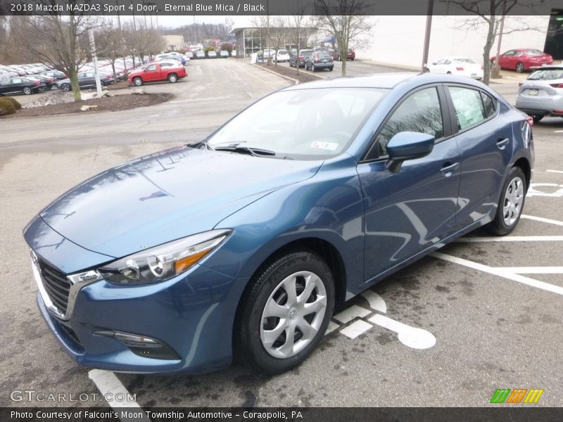 Eternal Blue Mica / Black 2018 Mazda MAZDA3 Sport 4 Door