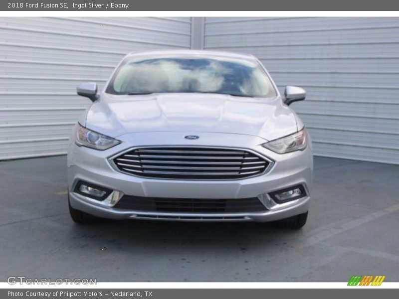 Ingot Silver / Ebony 2018 Ford Fusion SE