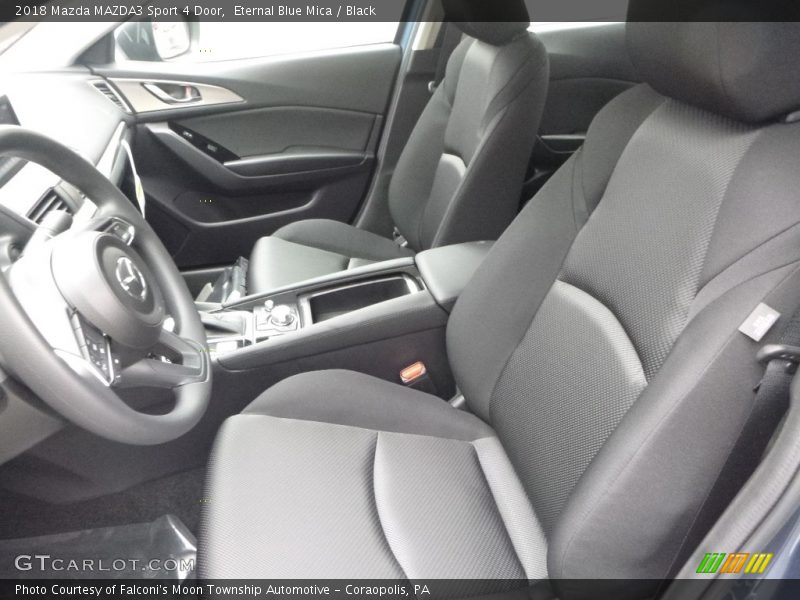 Eternal Blue Mica / Black 2018 Mazda MAZDA3 Sport 4 Door
