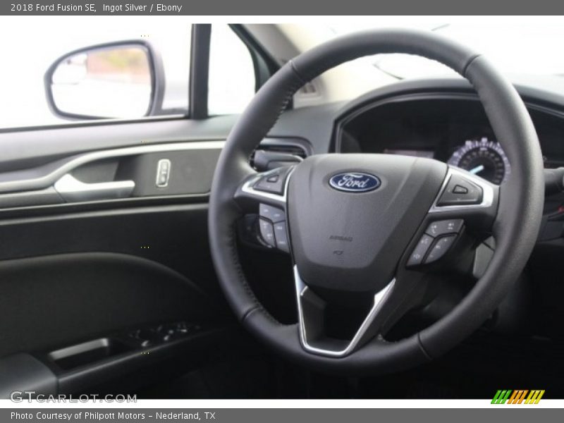 Ingot Silver / Ebony 2018 Ford Fusion SE
