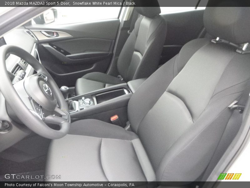 Snowflake White Pearl Mica / Black 2018 Mazda MAZDA3 Sport 5 Door