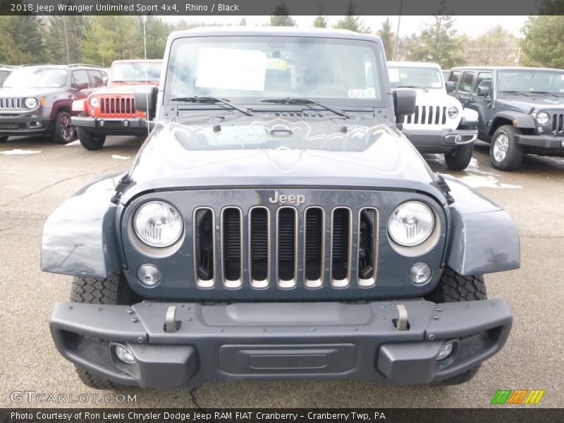 Rhino / Black 2018 Jeep Wrangler Unlimited Sport 4x4