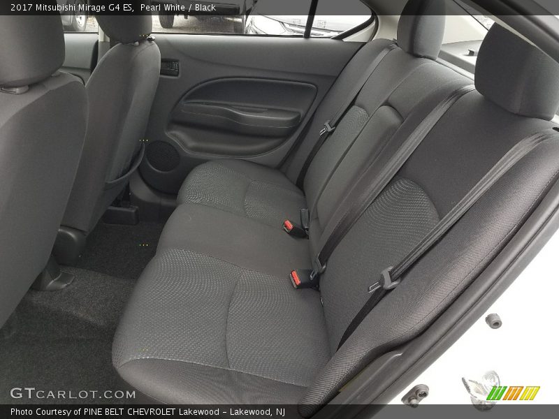 Pearl White / Black 2017 Mitsubishi Mirage G4 ES