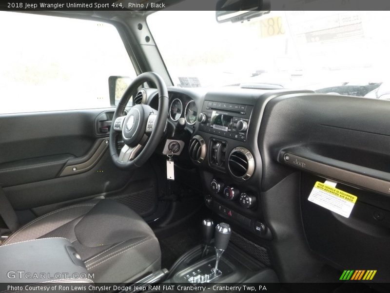Rhino / Black 2018 Jeep Wrangler Unlimited Sport 4x4