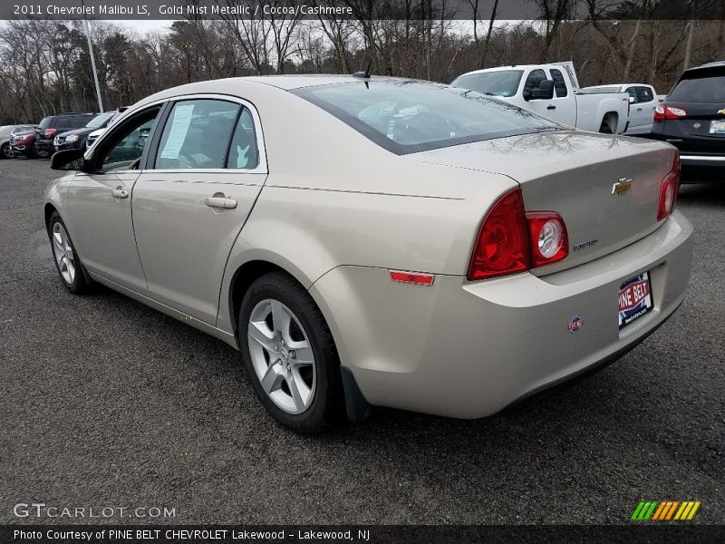 Gold Mist Metallic / Cocoa/Cashmere 2011 Chevrolet Malibu LS