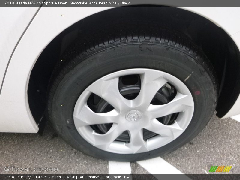 Snowflake White Pearl Mica / Black 2018 Mazda MAZDA3 Sport 4 Door