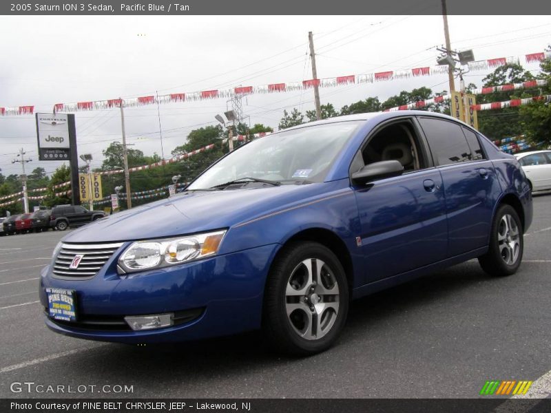 Pacific Blue / Tan 2005 Saturn ION 3 Sedan