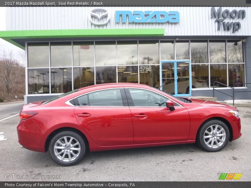 Soul Red Metallic / Black 2017 Mazda Mazda6 Sport