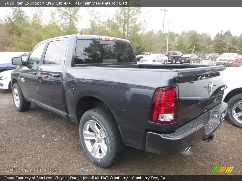 Maximum Steel Metallic / Black 2018 Ram 1500 Sport Crew Cab 4x4