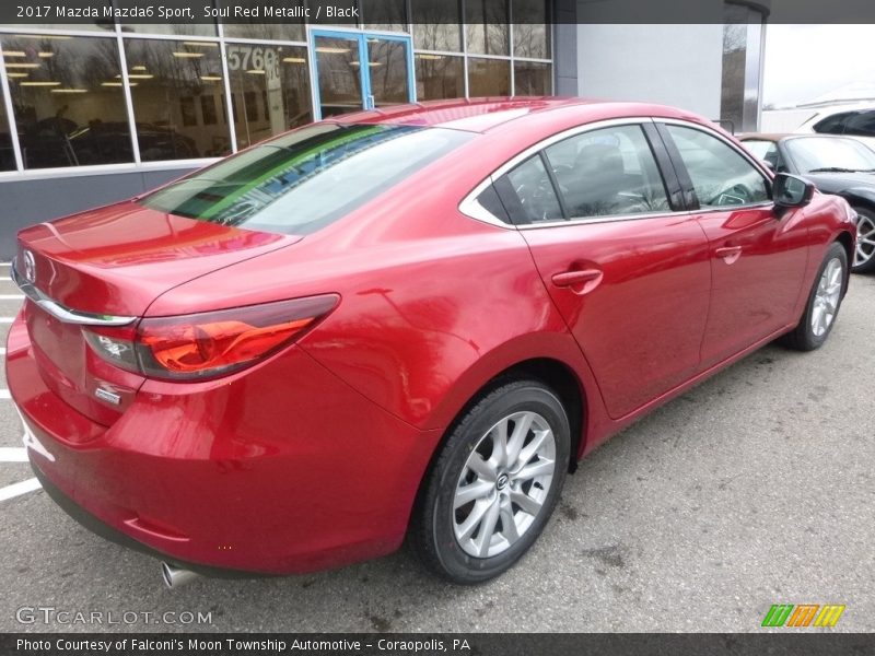 Soul Red Metallic / Black 2017 Mazda Mazda6 Sport